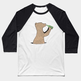 bear whit a beer Baseball T-Shirt